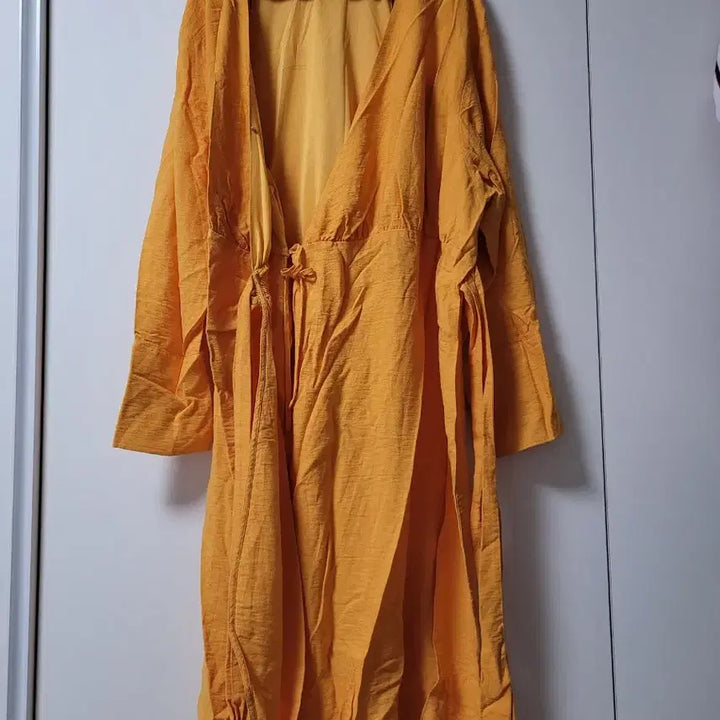 [BUNJANG] H&amp;M Orange Wrap Long Dress / H&amp;M오렌지 랩 스타일 롱 원피스