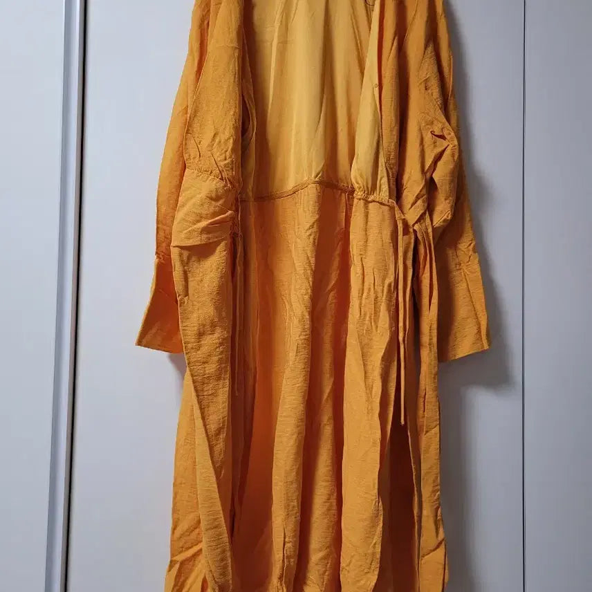 [BUNJANG] H&amp;M Orange Wrap Long Dress / H&amp;M오렌지 랩 스타일 롱 원피스