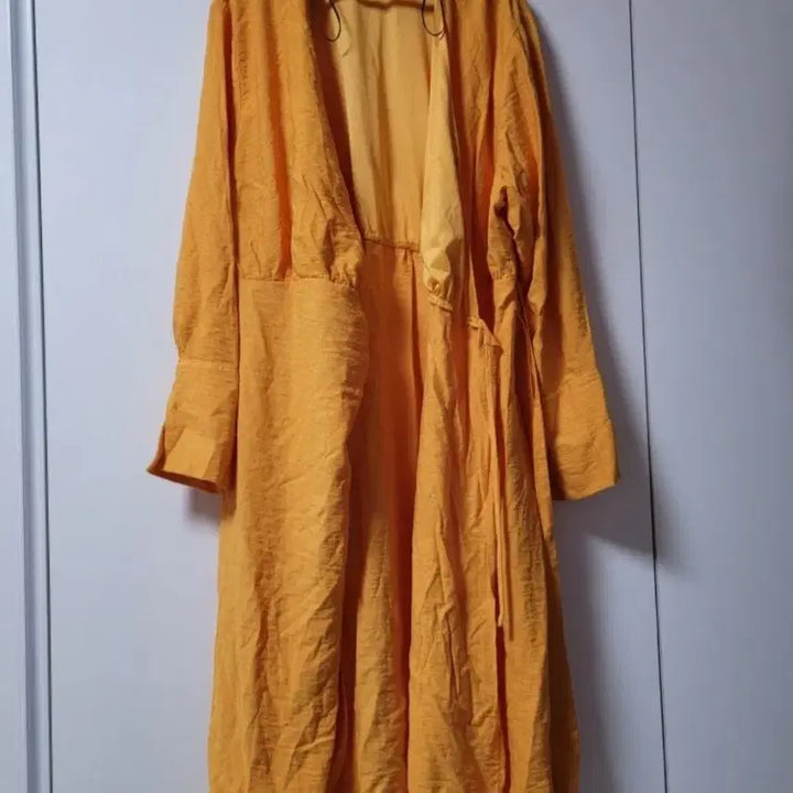 [BUNJANG] H&amp;M Orange Wrap Long Dress / H&amp;M오렌지 랩 스타일 롱 원피스