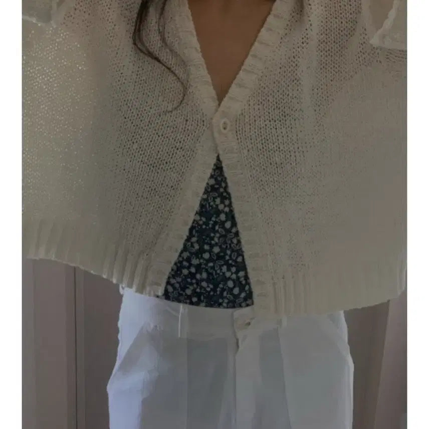 [SOLD OUT] 새) ctd 파크투 넬레스 화이트 가디건