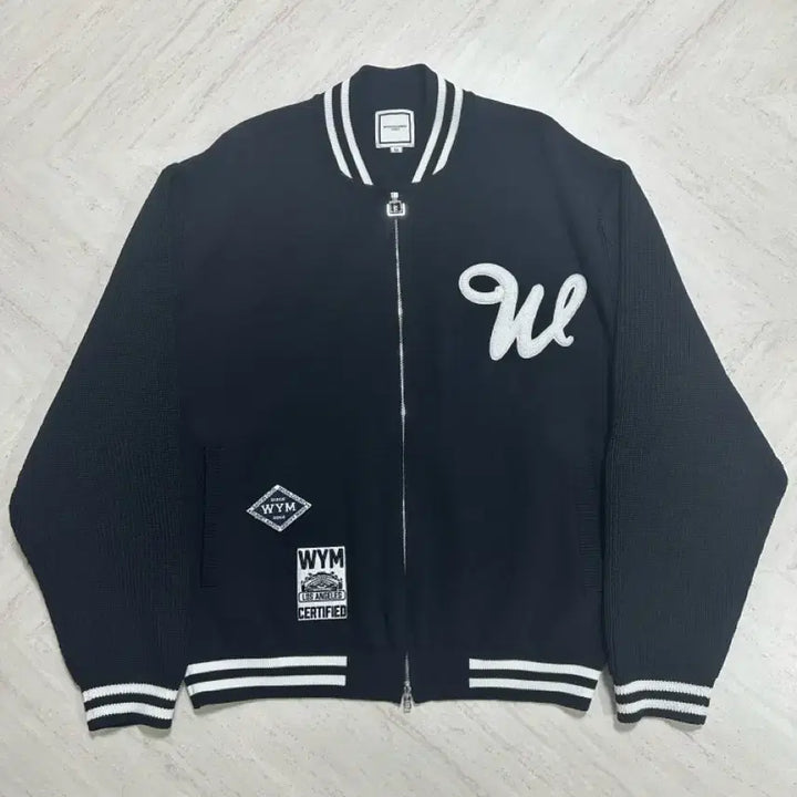[SOLD OUT] [50] 우영미 25ss 니트 바시티 집업 가디건