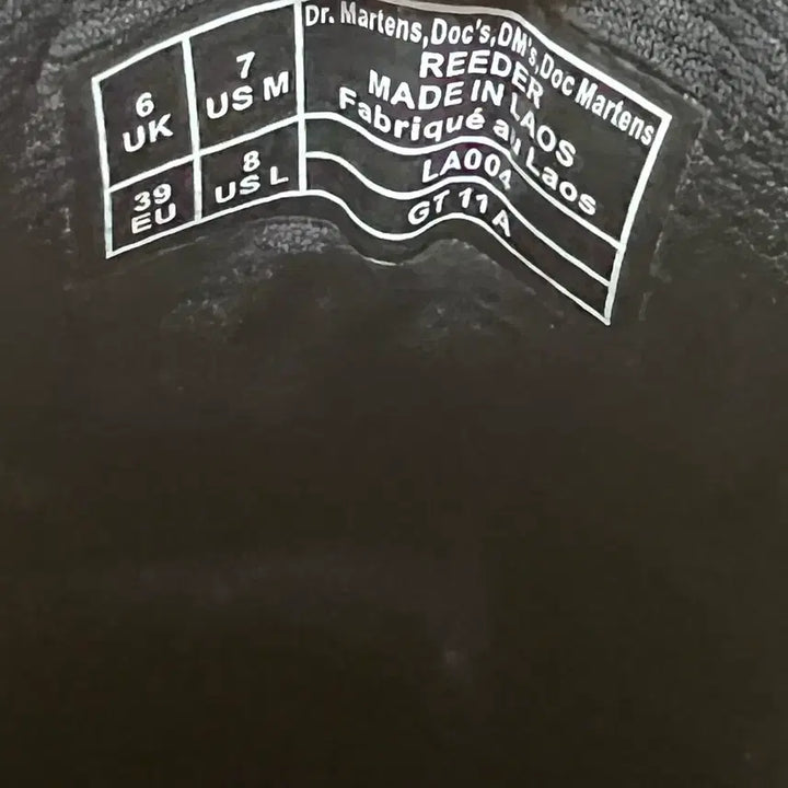 [BUNJANG] Dr. Martens Leader Wyoming Black Boots / 닥터마틴 리더 와이오밍 250 블랙 닥마 27104001