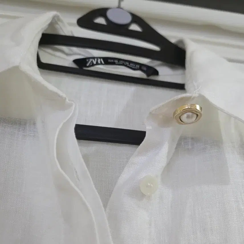 [BUNJANG] ZARA Summer White Shirt / 여름 자라 고급스런  남방셔츠  깨끗해요  가슴단면57