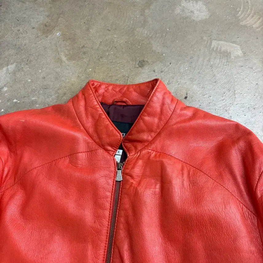 [BUNJANG] Versace Jeans Couture Single Rider Leather Jacket / 90s Versace Jeans Couture 싱글라이더 레더자켓