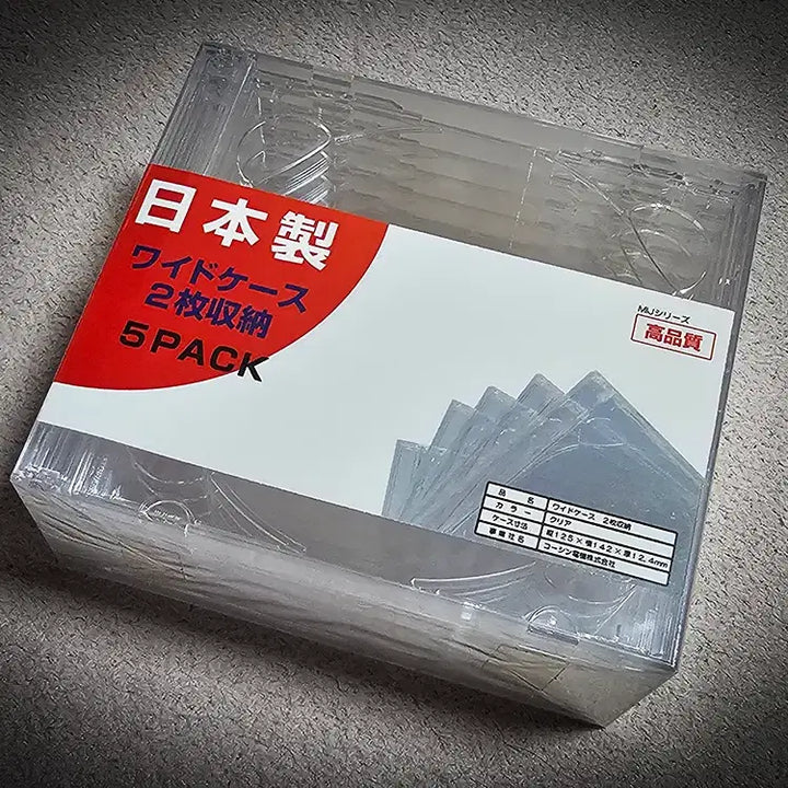 [BUNJANG] Japanese Edition 12mm Wide Jewel Case for 2 CDs / 일본반 전용 12mm 와이드 쥬얼케이스 2CD용. 신품.