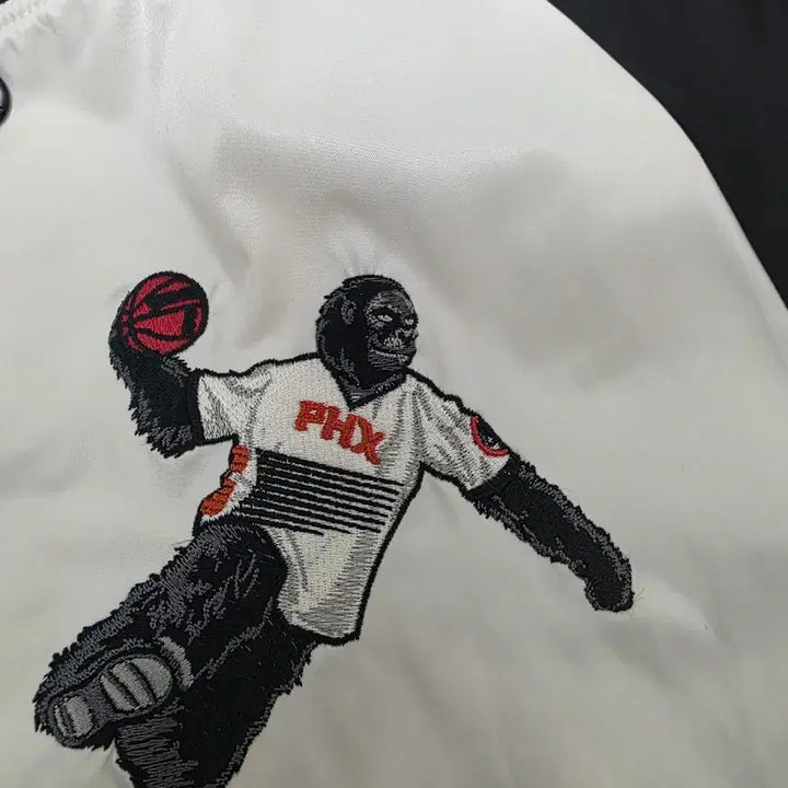 [SOLD OUT] NBA 피닉스 선즈 고릴라 자수 바시티 자켓 스카잔 M