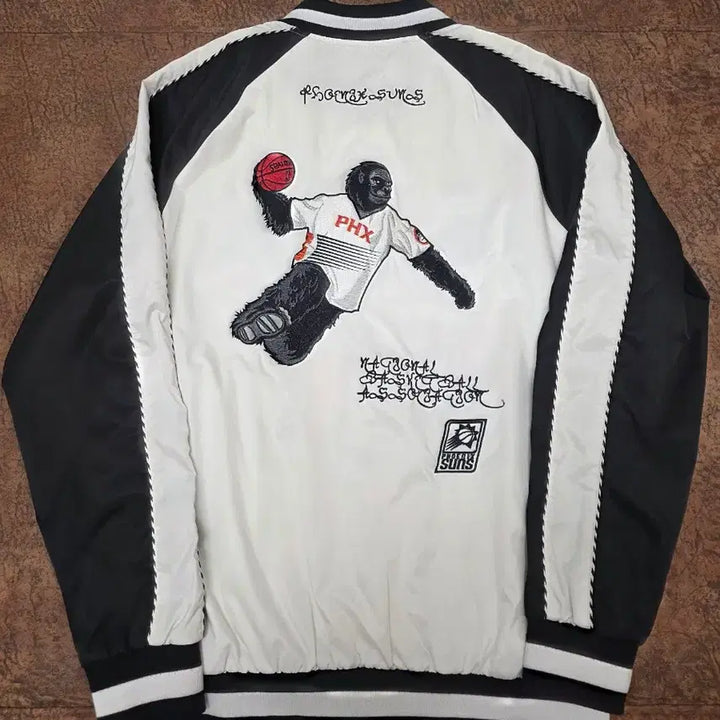 [SOLD OUT] NBA 피닉스 선즈 고릴라 자수 바시티 자켓 스카잔 M