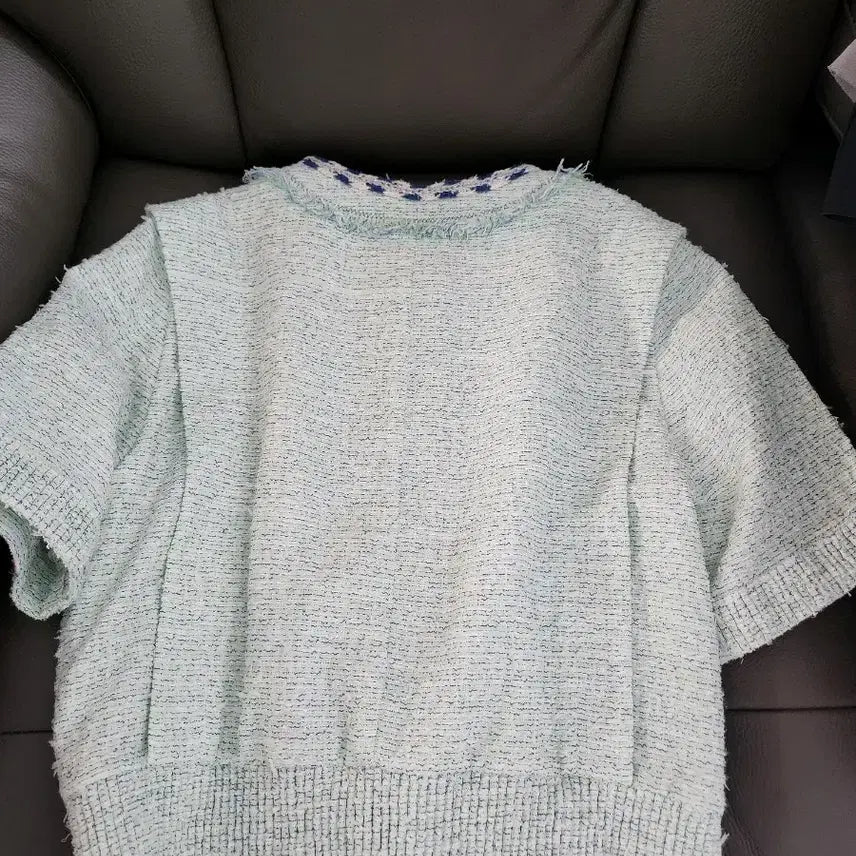 [BUNJANG] Obje Tweed Short Sleeve Jacket / 한섬의류 오브제 반팔 트위드자켓