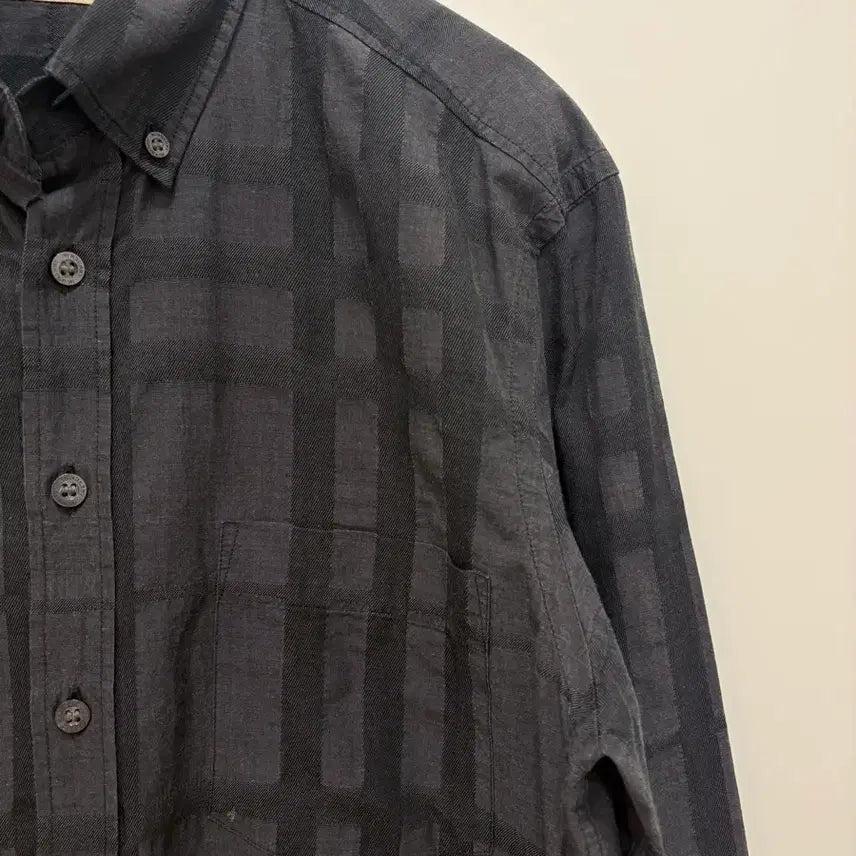 [BUNJANG] Burberry Brit Black Check Pattern Shirt / 버버리 브릿 블랙 체크 패턴 셔츠S/95사이즈(정품)