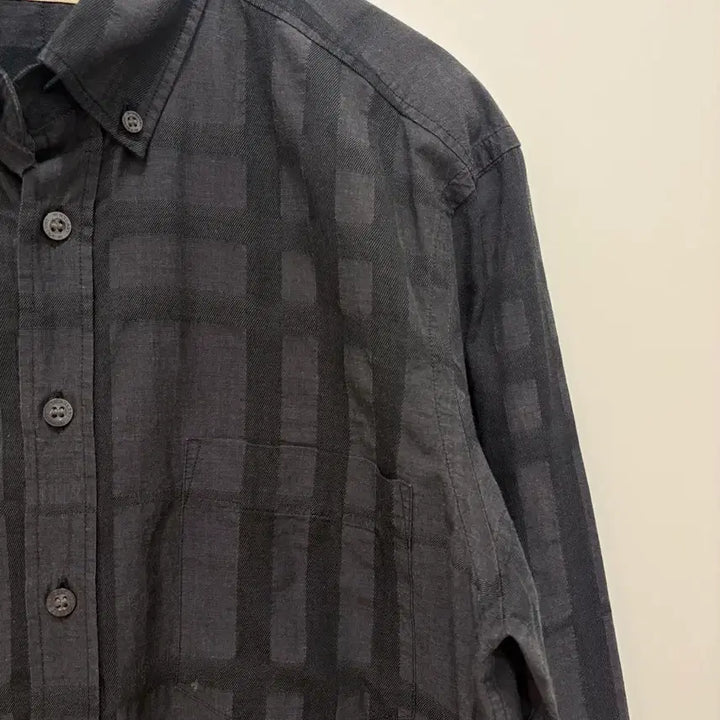 [BUNJANG] Burberry Brit Black Check Pattern Shirt / 버버리 브릿 블랙 체크 패턴 셔츠S/95사이즈(정품)