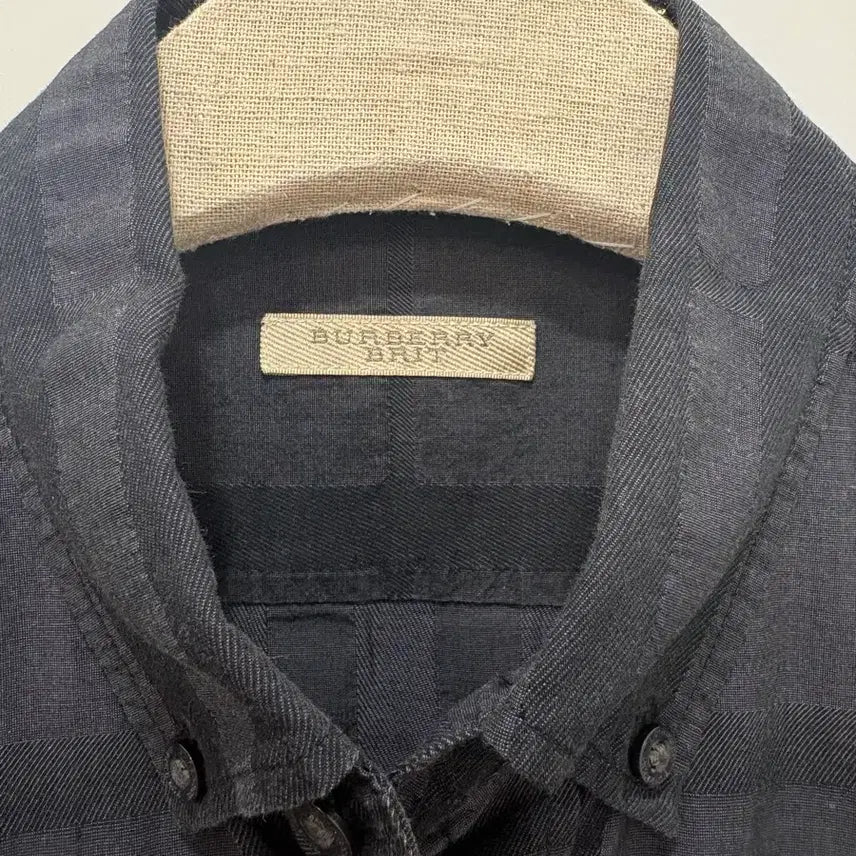 [BUNJANG] Burberry Brit Black Check Pattern Shirt / 버버리 브릿 블랙 체크 패턴 셔츠S/95사이즈(정품)