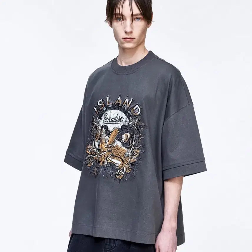 [BUNJANG] Songzio Simpsons Island Short Sleeve T-shirt / * 송지오 심슨 아일랜드 반팔(50) 판매 *