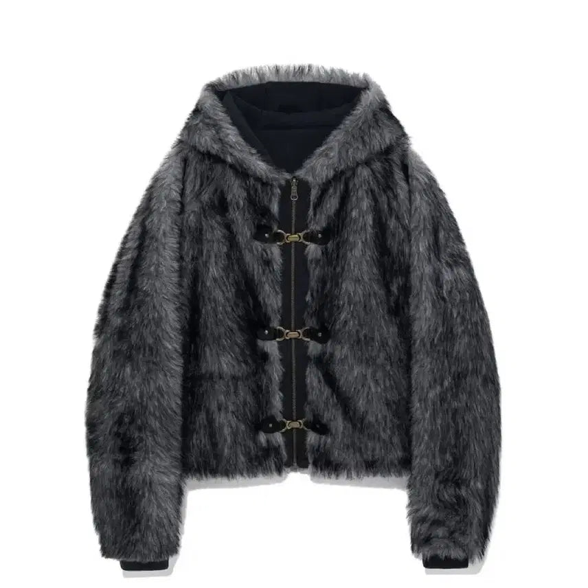 [BUNJANG] Glowny Reversible Fur Jacket / 글로니 moor fur jacket