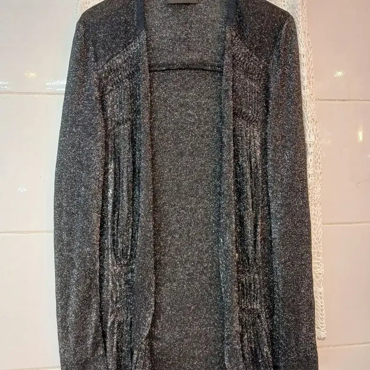[BUNJANG] MINE Black Pearl Cardigan / MINE 블랙 펄 가디건 90