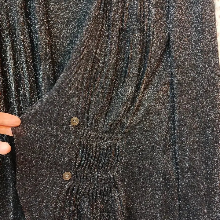 [BUNJANG] MINE Black Pearl Cardigan / MINE 블랙 펄 가디건 90