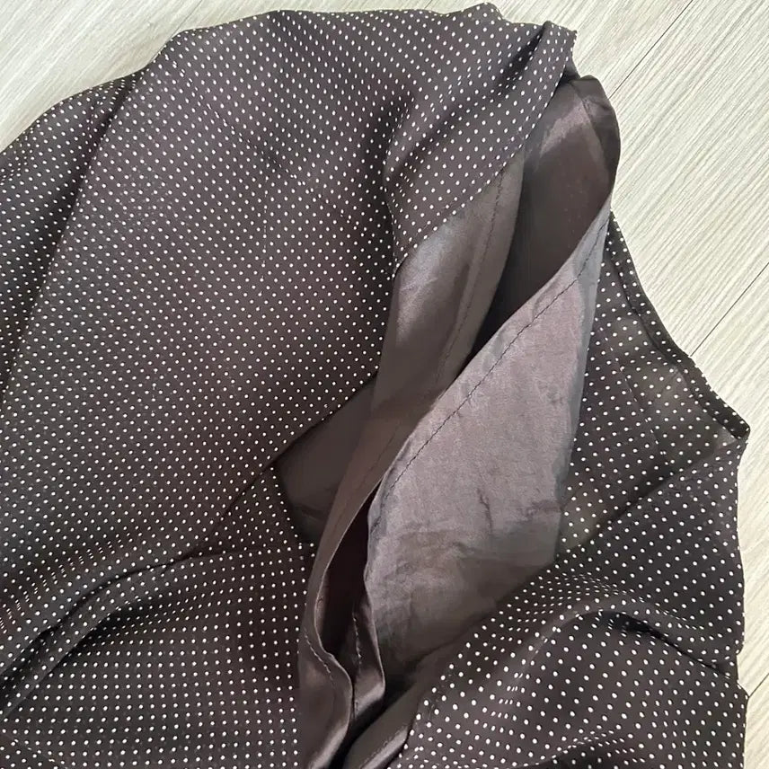 [BUNJANG] Vintage Brown Polka Dot Dress / 빈티지 브라운 도트 원피스