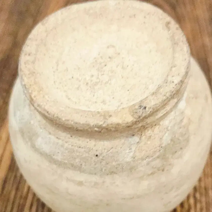 [BUNJANG] Joseon Dynasty White Porcelain Jar Antique / 조선시대 추정 백자 소호(단지) - 유물급 도자기소호 골동품