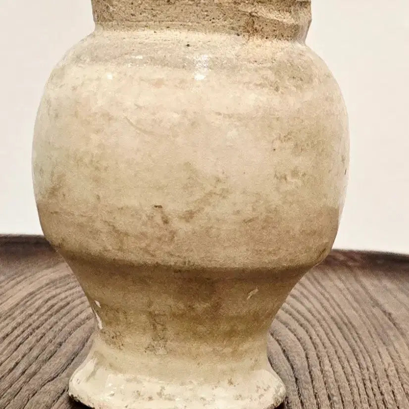 [BUNJANG] Joseon Dynasty White Porcelain Jar Antique / 조선시대 추정 백자 소호(단지) - 유물급 도자기소호 골동품