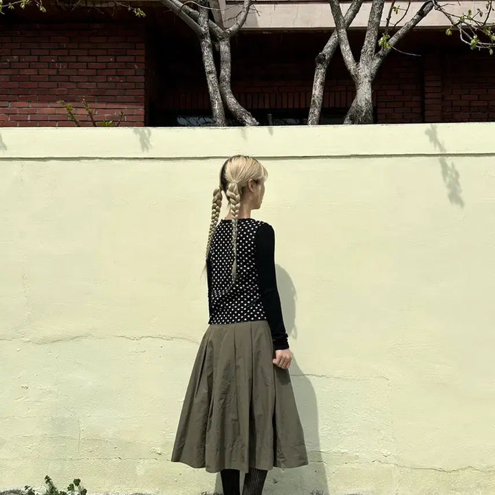 [BUNJANG] Pintuck Flare Skirt / 핀턱 플레어 스커트