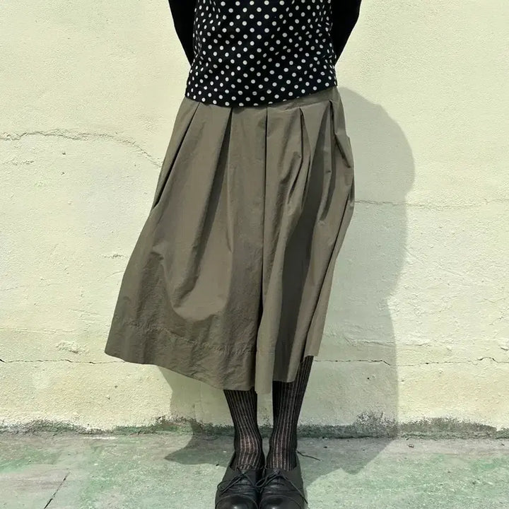 [BUNJANG] Pintuck Flare Skirt / 핀턱 플레어 스커트