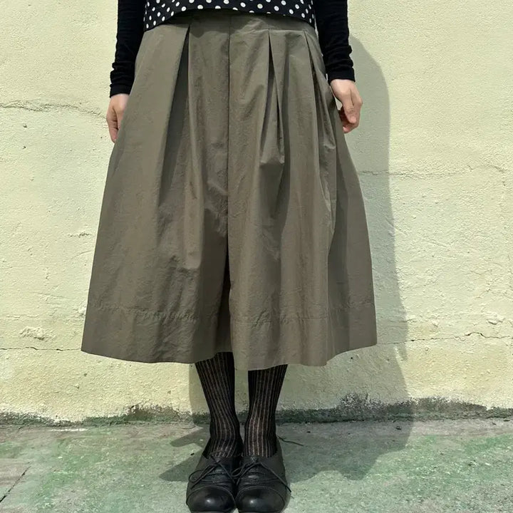 [BUNJANG] Pintuck Flare Skirt / 핀턱 플레어 스커트