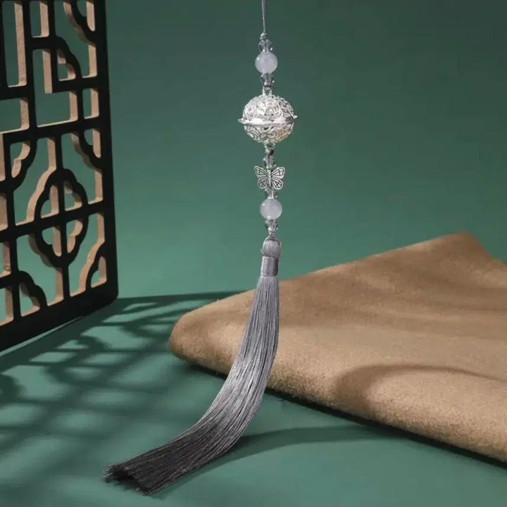 [BUNJANG] Mo Dao Zu Shi Silver Bell Pendant Tassel Bag Charm / 마도조사 굿즈 은방울 펜던트 태슬 노리개 장식 가방 키링 남잠 위영 강징