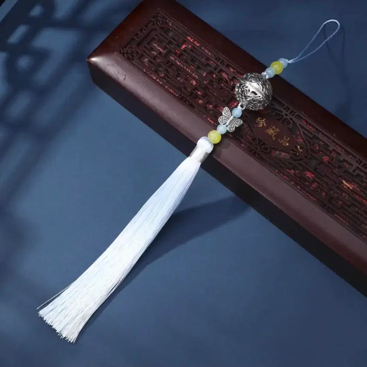 [BUNJANG] Mo Dao Zu Shi Silver Bell Pendant Tassel Bag Charm / 마도조사 굿즈 은방울 펜던트 태슬 노리개 장식 가방 키링 남잠 위영 강징