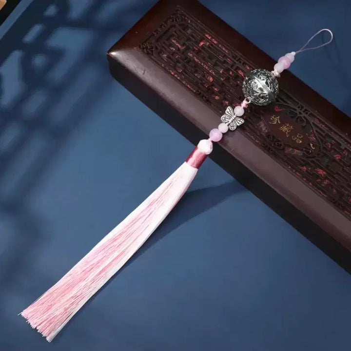 [BUNJANG] Mo Dao Zu Shi Silver Bell Pendant Tassel Bag Charm / 마도조사 굿즈 은방울 펜던트 태슬 노리개 장식 가방 키링 남잠 위영 강징