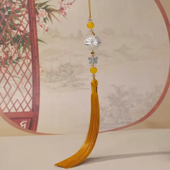 [BUNJANG] Mo Dao Zu Shi Silver Bell Pendant Tassel Bag Charm / 마도조사 굿즈 은방울 펜던트 태슬 노리개 장식 가방 키링 남잠 위영 강징