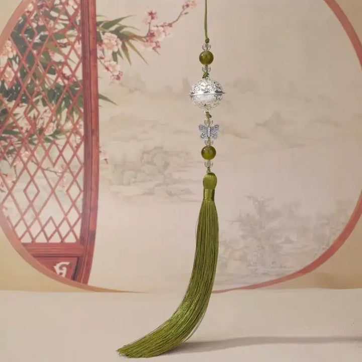 [BUNJANG] Mo Dao Zu Shi Silver Bell Pendant Tassel Bag Charm / 마도조사 굿즈 은방울 펜던트 태슬 노리개 장식 가방 키링 남잠 위영 강징