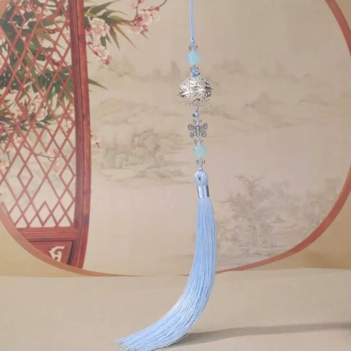 [BUNJANG] Mo Dao Zu Shi Silver Bell Pendant Tassel Bag Charm / 마도조사 굿즈 은방울 펜던트 태슬 노리개 장식 가방 키링 남잠 위영 강징