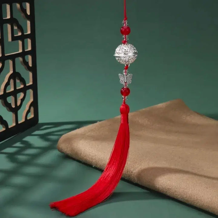 [BUNJANG] Mo Dao Zu Shi Silver Bell Pendant Tassel Bag Charm / 마도조사 굿즈 은방울 펜던트 태슬 노리개 장식 가방 키링 남잠 위영 강징