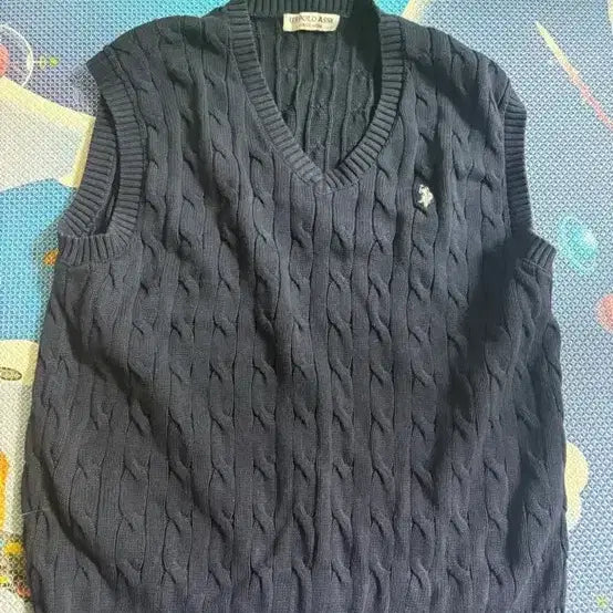 [BUNJANG] Polo Ralph Lauren Cable Knit Vest / 폴로 랄프로렌 케이블 니트 베스트