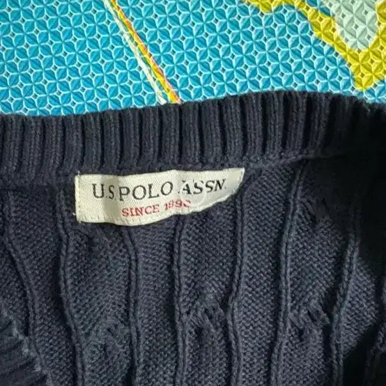 [BUNJANG] Polo Ralph Lauren Cable Knit Vest / 폴로 랄프로렌 케이블 니트 베스트