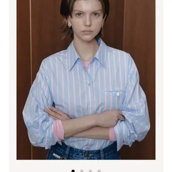 [BUNJANG] Ged Paul Stripe Shirt / 게드 paul stripe shirt