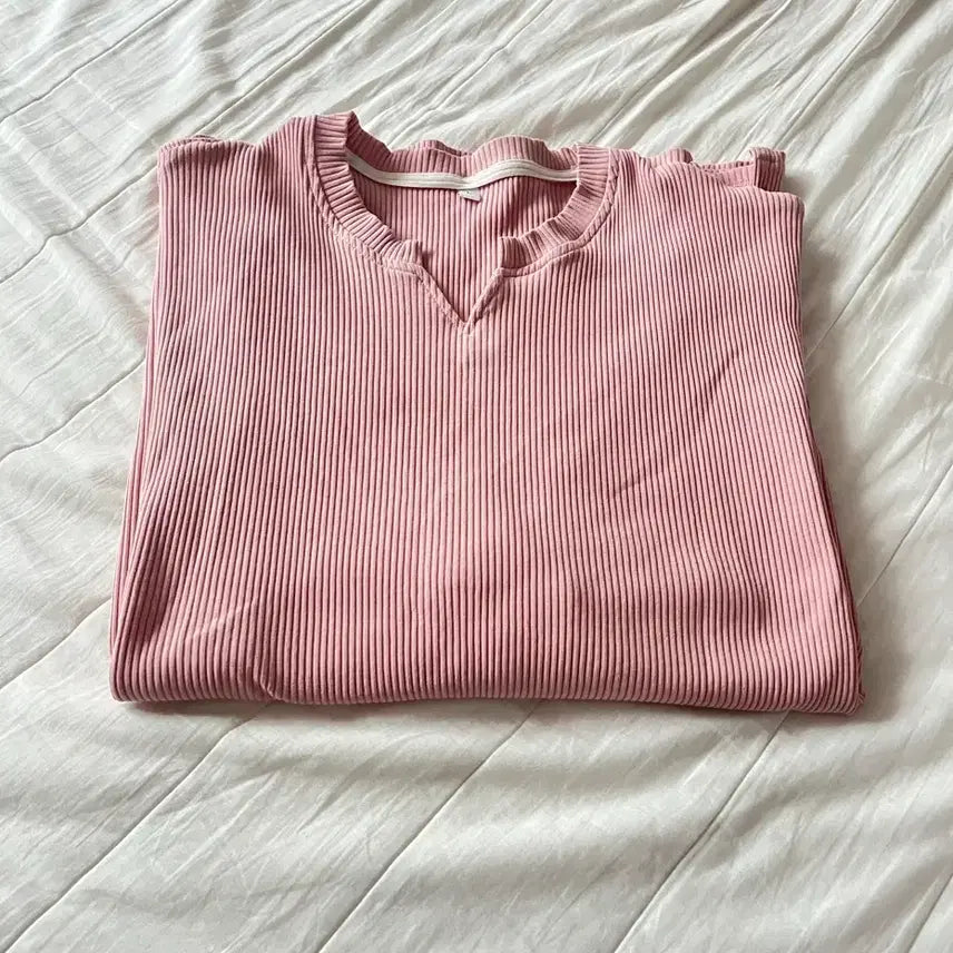 [BUNJANG] V-neck Muscle Fit Long Sleeve T-Shirt / 브이넥 머슬 긴팔 티셔츠