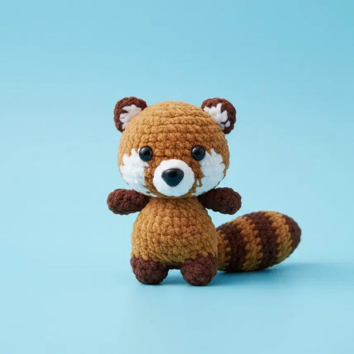 [BUNJANG] Handmade Lesser Panda Crochet Keyring / [당일발송] 심쿵 비주얼! 몽글몽글 레서판다 핸드메이드 코바늘 키링