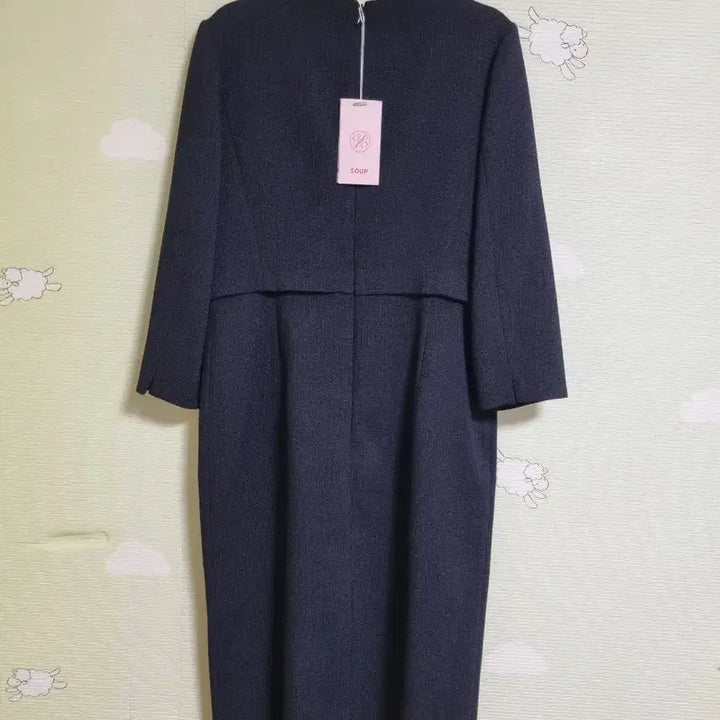 [BUNJANG] SOUP Navy Tweed Dress Size 66 / (새상품)SOUP 네이비 트위드 원피스 66사이즈