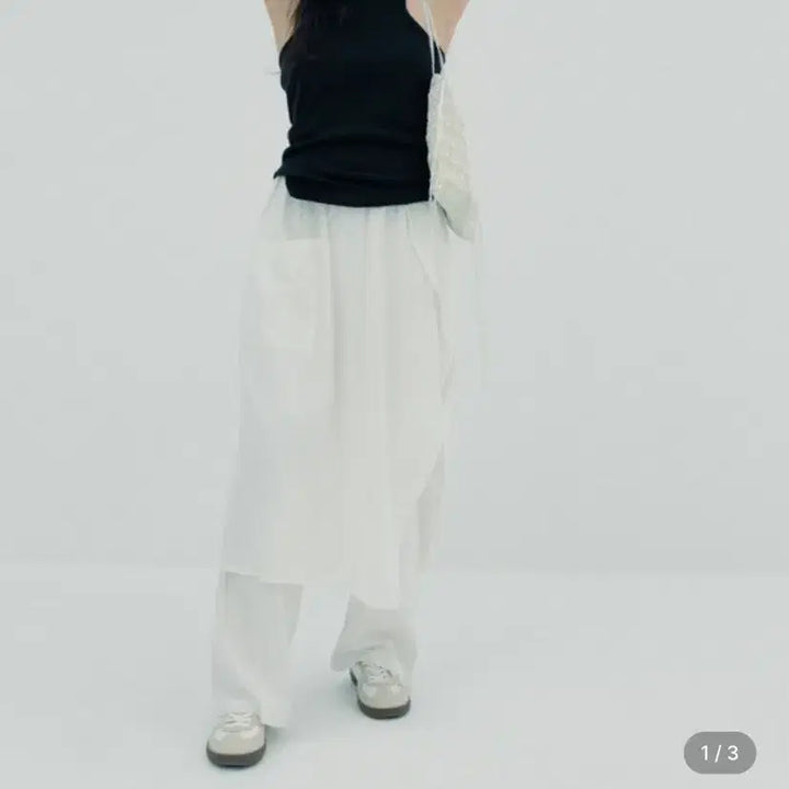 [BUNJANG] APECTA Pants No. 03 Ivory Black / (새상품) APECTA PANTS NO 03 / 아이보리 블랙 두가지색