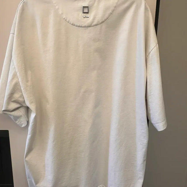 [BUNJANG] Wooyoungmi White Cotton Oversized T-Shirt / [50]우영미 화이트 코튼 오버핏 티셔츠