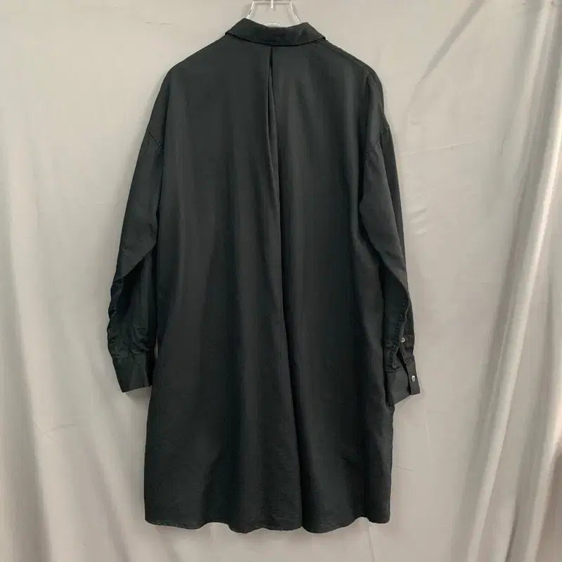 [BUNJANG] M ZUCCA Oversized Black Shirt Long Dress / M ZUCCA 주카 오버핏 블랙 셔츠 롱 원피스