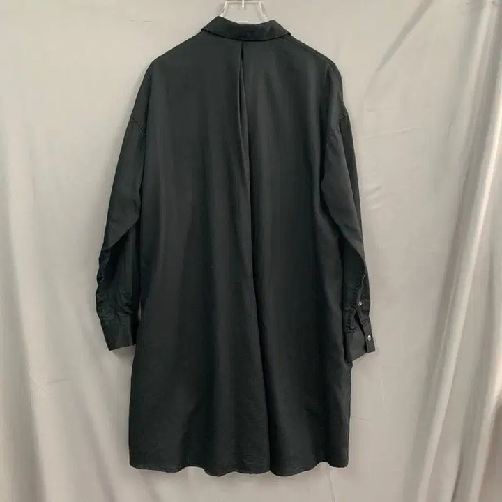 [BUNJANG] M ZUCCA Oversized Black Shirt Long Dress / M ZUCCA 주카 오버핏 블랙 셔츠 롱 원피스