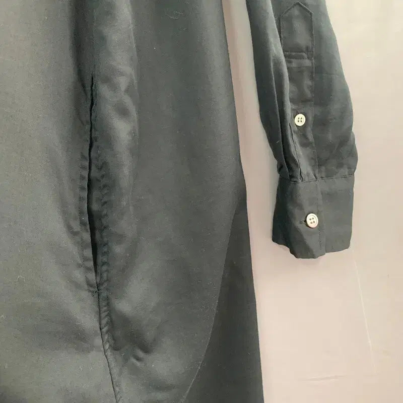 [BUNJANG] M ZUCCA Oversized Black Shirt Long Dress / M ZUCCA 주카 오버핏 블랙 셔츠 롱 원피스