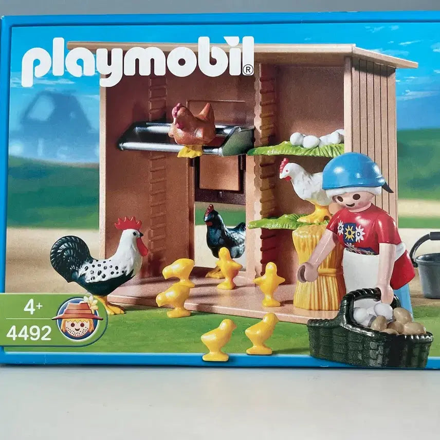[BUNJANG] Playmobil 4492 Chicken Coop and Grandmother / 플레이모빌 4492 닭장과 할머니