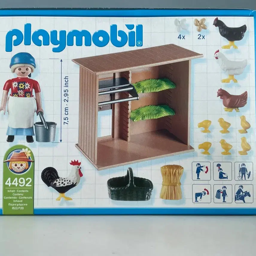 [BUNJANG] Playmobil 4492 Chicken Coop and Grandmother / 플레이모빌 4492 닭장과 할머니