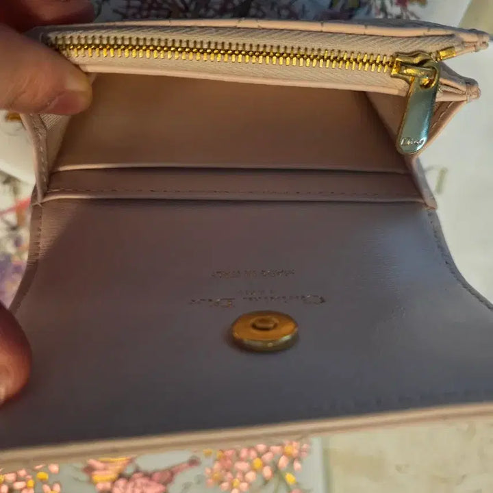 [BUNJANG] Dior Lady Dior Pale Pink Card Wallet Full Set / 정품 디올 레이디 디올 페일 핑크 카드지갑 풀세트