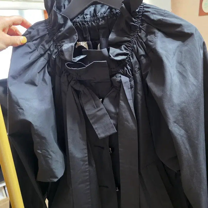 [BUNJANG] Lucky Chouette Spring Black Jacket / 럭키슈에뜨 봄점퍼