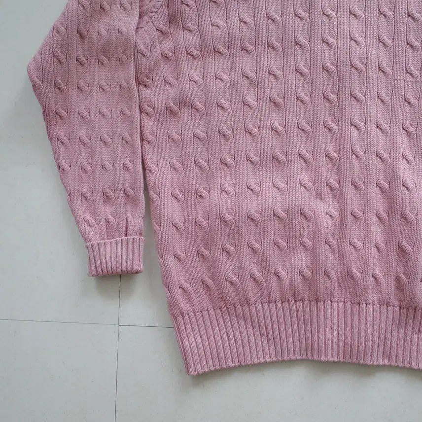 [SOLD OUT] 90s 일경물산 폴로 랄프로렌 코튼 케이블 니트 가디건 105