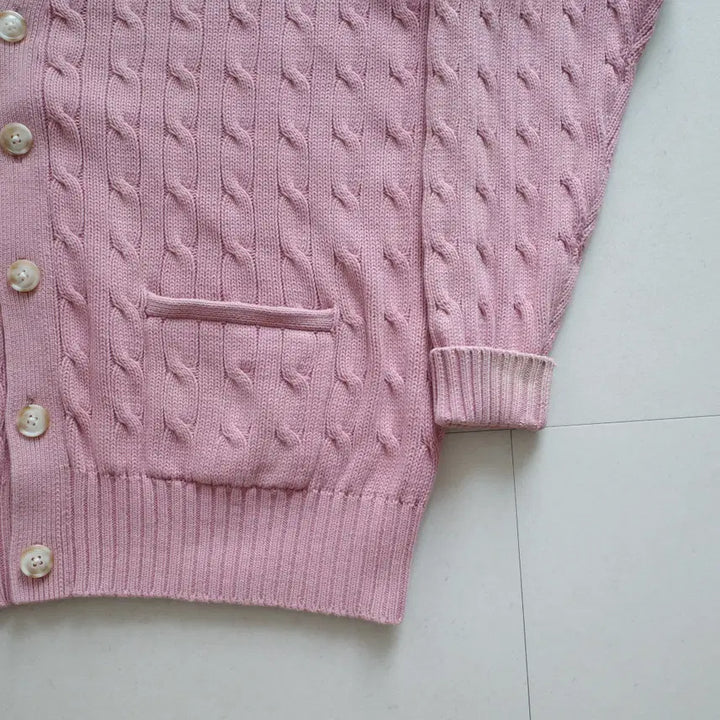 [SOLD OUT] 90s 일경물산 폴로 랄프로렌 코튼 케이블 니트 가디건 105