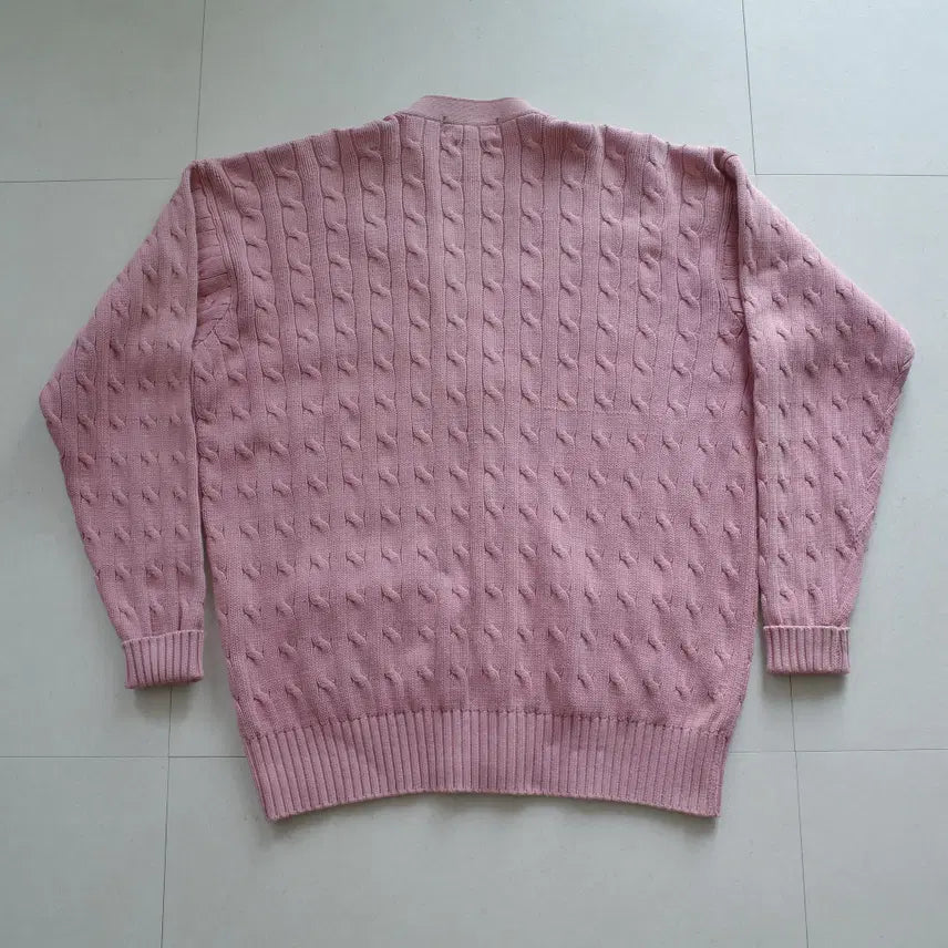 [SOLD OUT] 90s 일경물산 폴로 랄프로렌 코튼 케이블 니트 가디건 105
